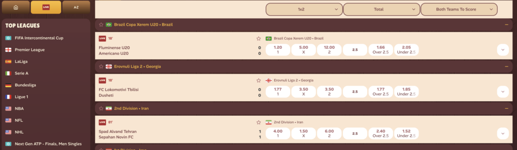 roostino betting